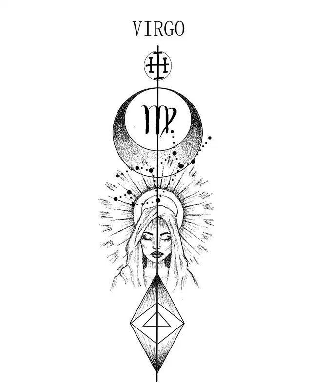 Pin By Elise Bdz On Tatouage In 2022 Virgo Tattoo Designs Horoscope