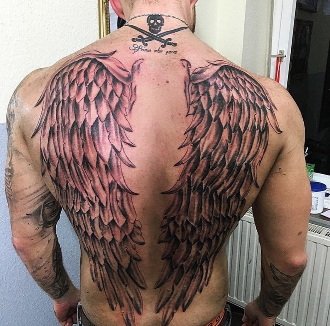 Pin By Julie Reilly On Tattoos Back Tattoos For Guys Wing Tattoo Men Tattoos