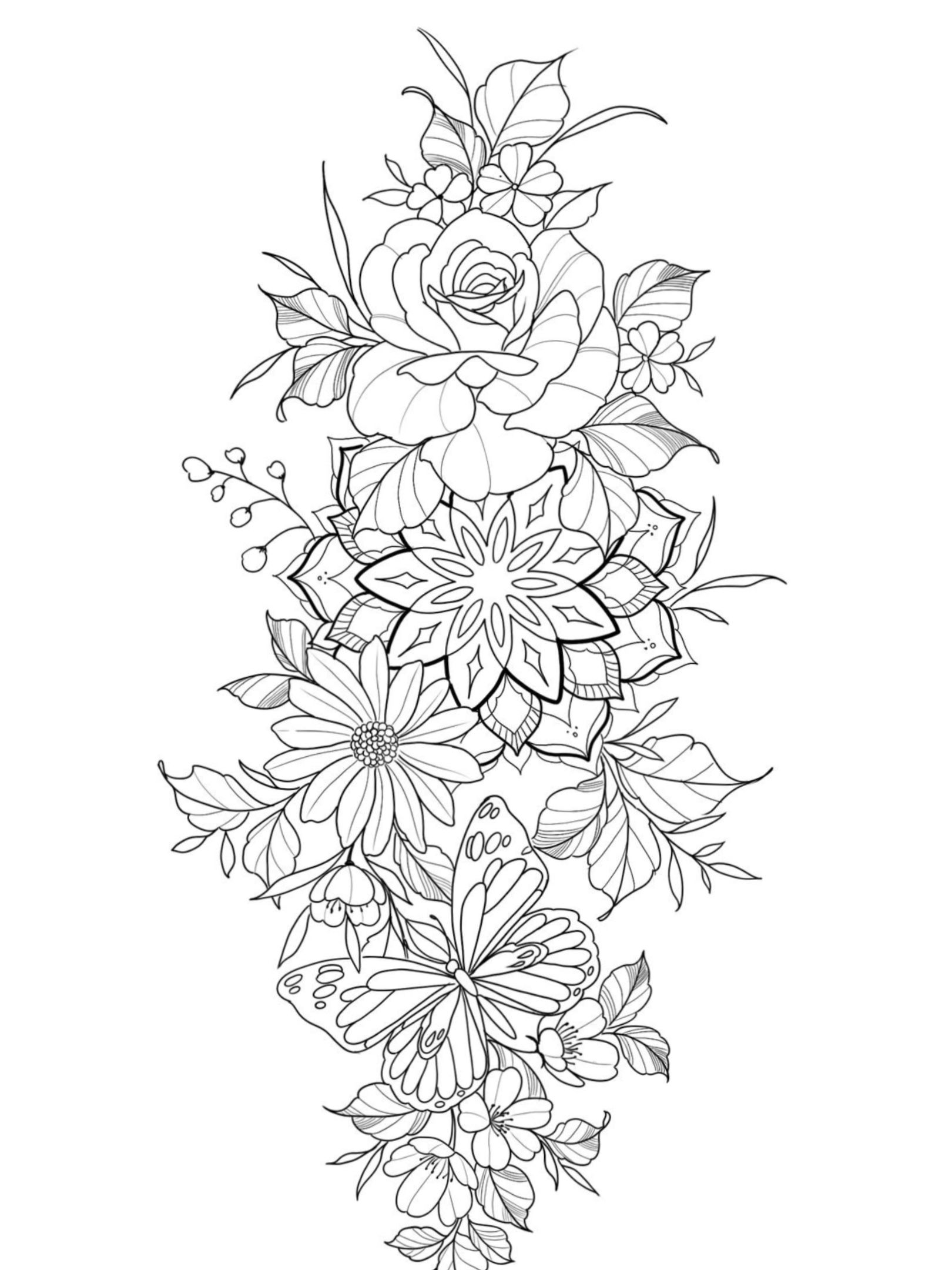 Pin By Leanne Johnson On Flower Tattoos In 2021 Mandala Tattoo Sleeve Half Sleeve Ta Half