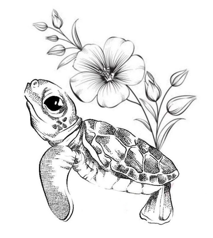 Pin By Lola S Nchez On Drawing In 2020 Small Turtle Tattoo Turtle