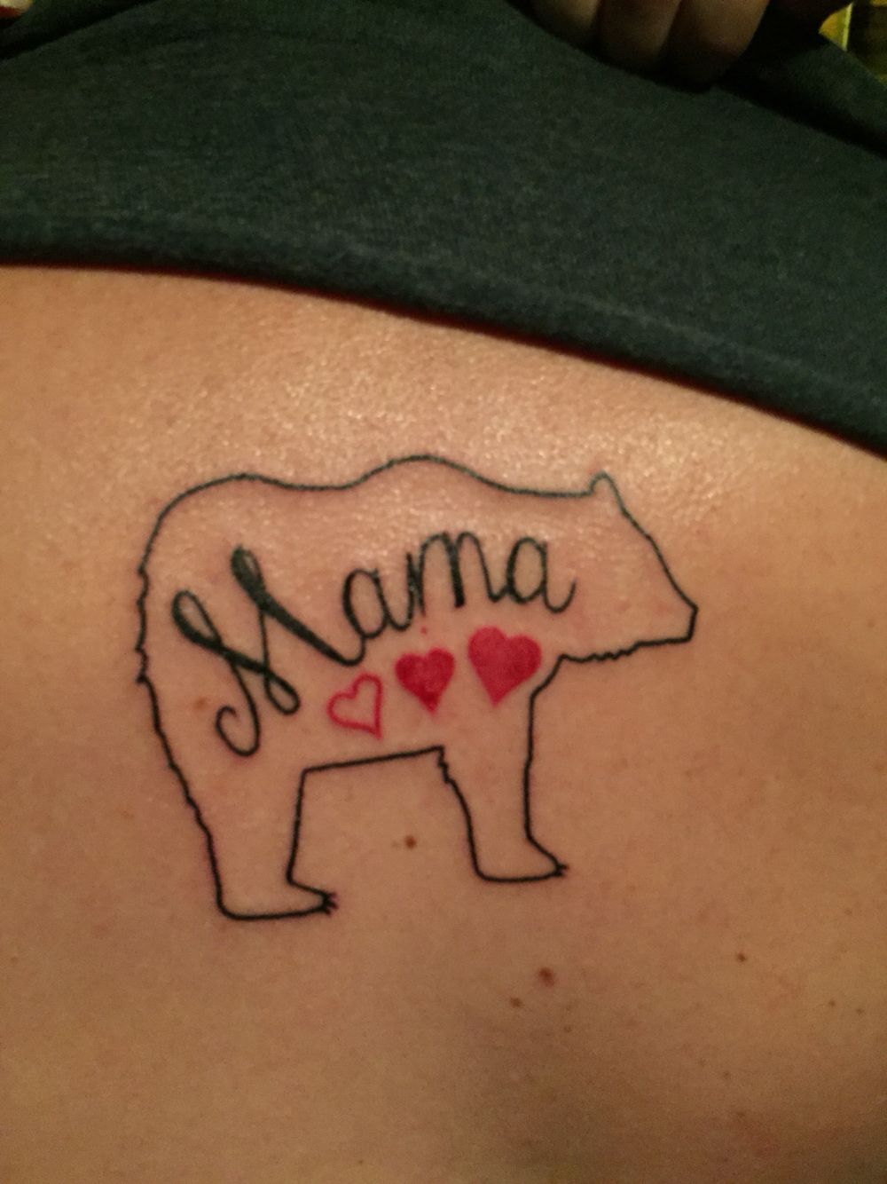 Pin By On Tattoo S Small Tattoos Mama Bear Tattoos Bear Tattoos