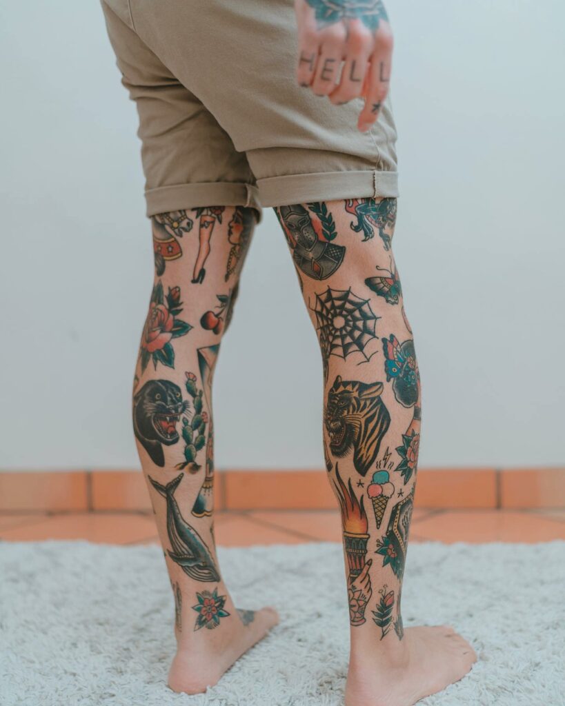 Pin By Richard Abq On Reality Tattoos Leg Sleeve Tattoo Full Leg