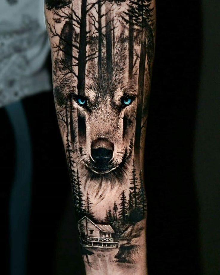 Pin By Solomon Sally On Bbb Wolf Tattoo Design Animal Sleeve Tattoo