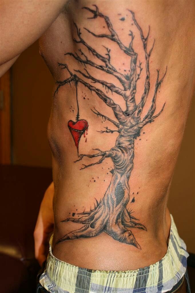 Pin By Zach Beaty On Tattoo Rib Tattoo Tree Tattoo Men Rib Tattoos