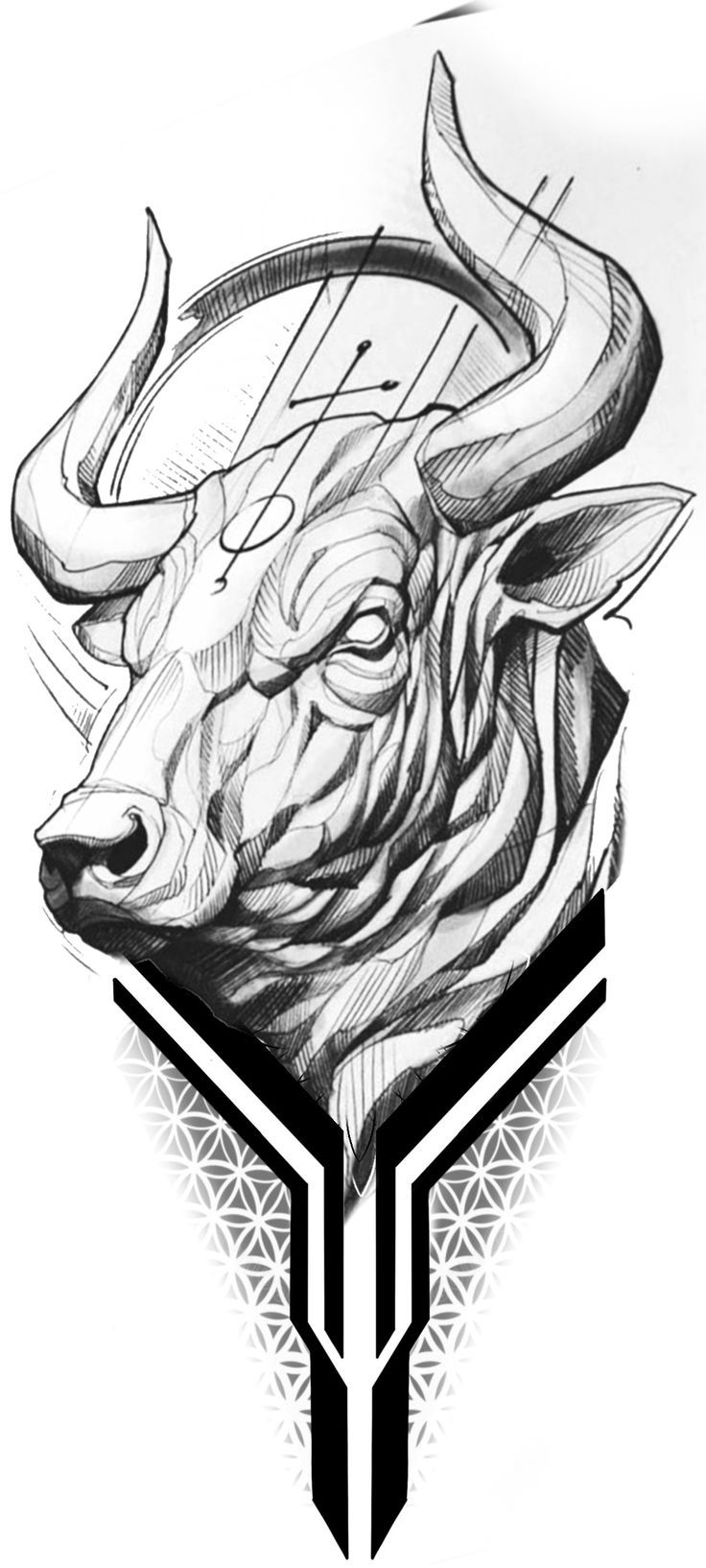 Pin On Bull Tattoos