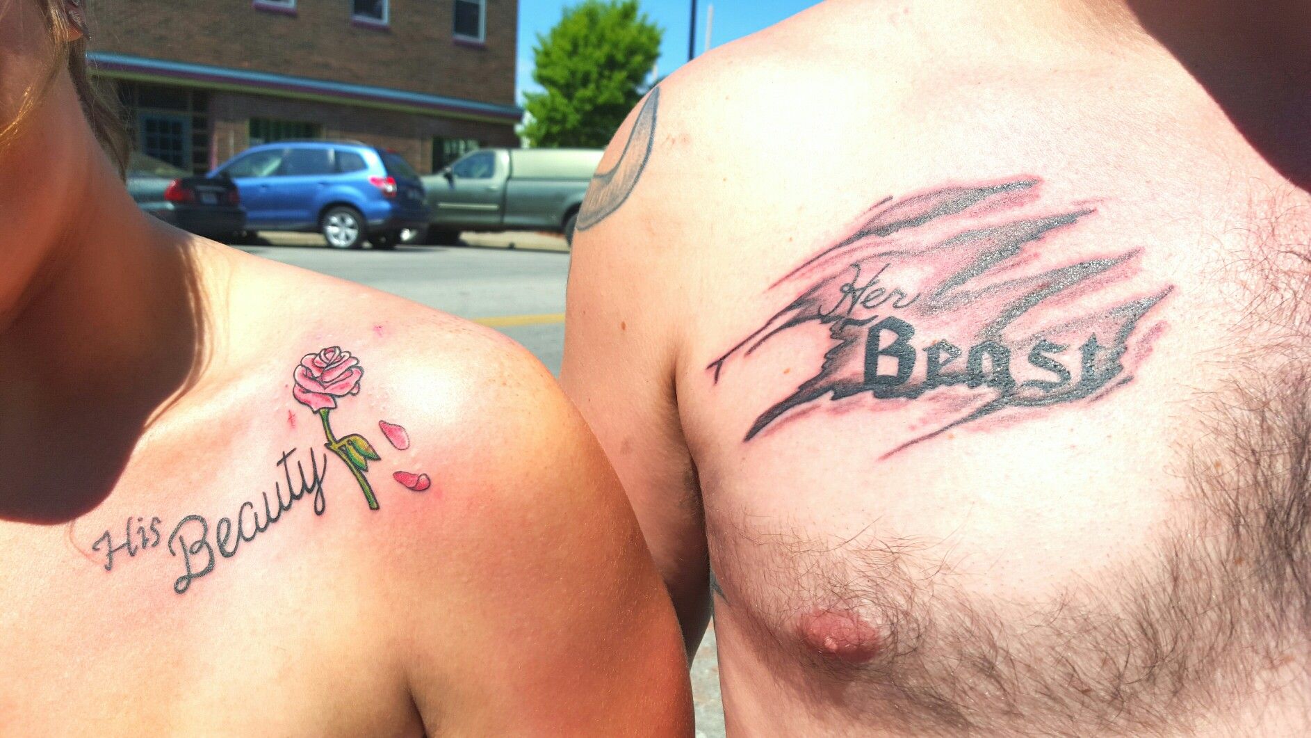 Pin On Next Tattoo Beauty And The Beast Tattoo Couples Tattoo