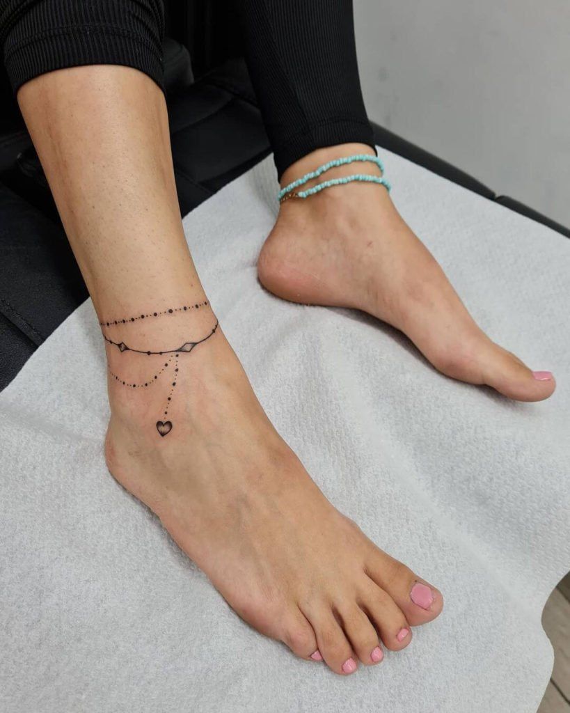 Pin On Tattoo Ideas In 2024 Wrist Bracelet Tattoo Anklet Tattoos For