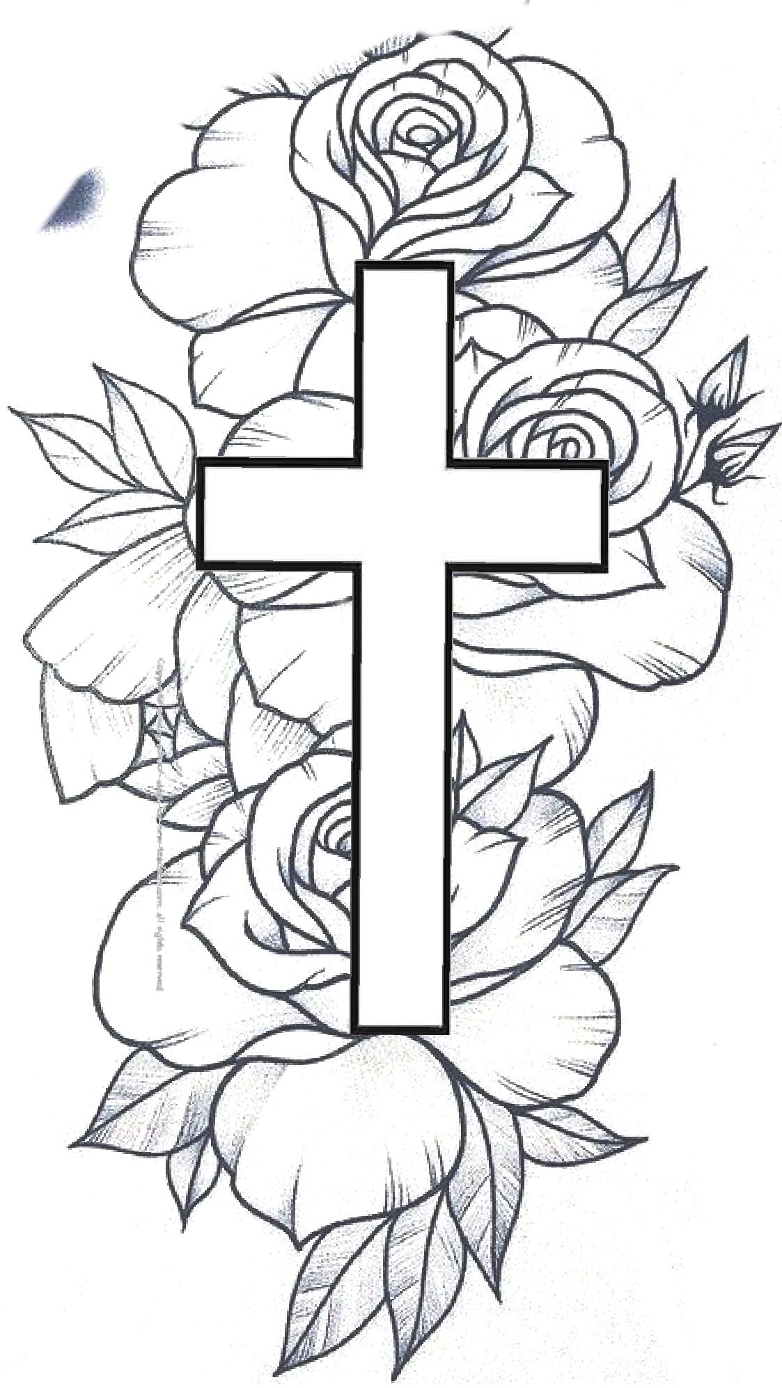 Pin On Tatuagem Cross Drawing Tattoo Outline Drawing Tattoo Stencil