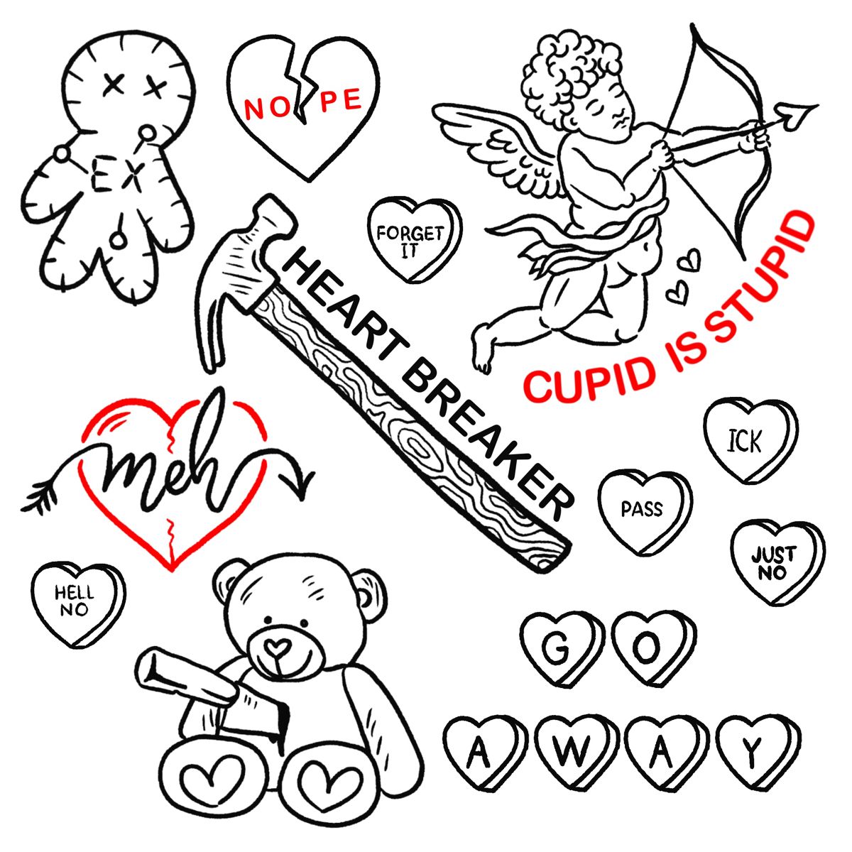 Pin On Valentines Tattoo Flash Art Card Tattoo Designs Tattoo Flash