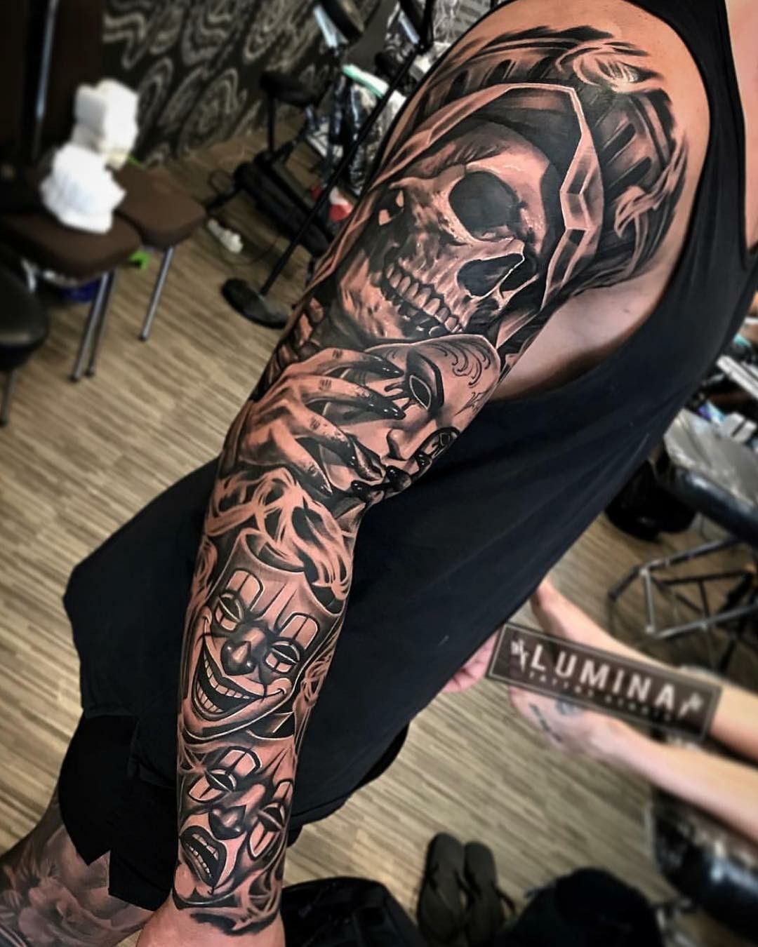 Pinterest Sleeve Tattoos Skull Sleeve Tattoos Realistic Tattoo Sleeve