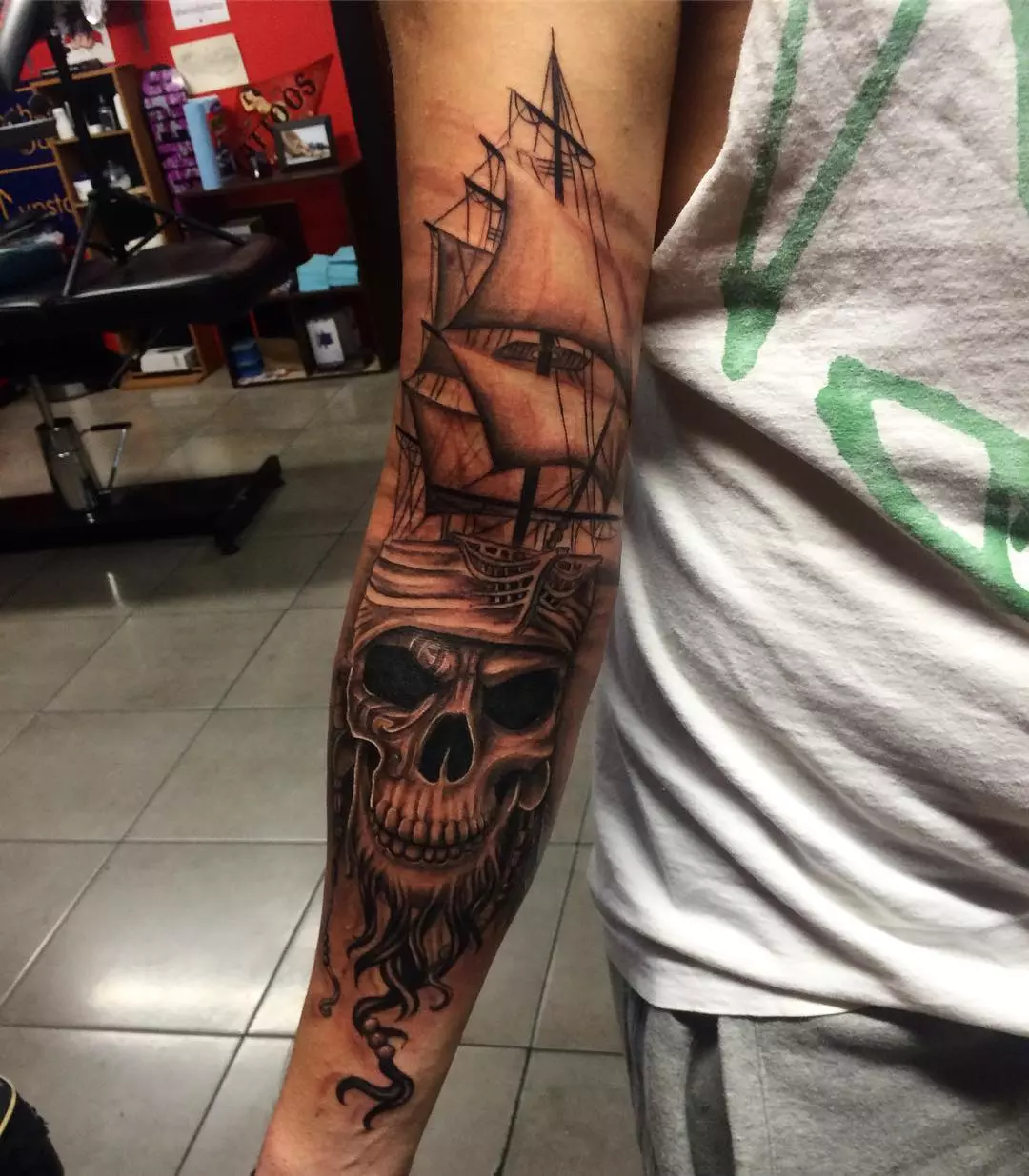 Pirate Ship Tattoos: Nautical Ink Inspiration