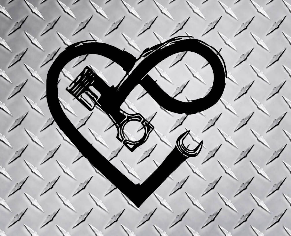 Piston Wrench Heart Decal By Prettyxinxink On Etsy Https Www Etsy Com