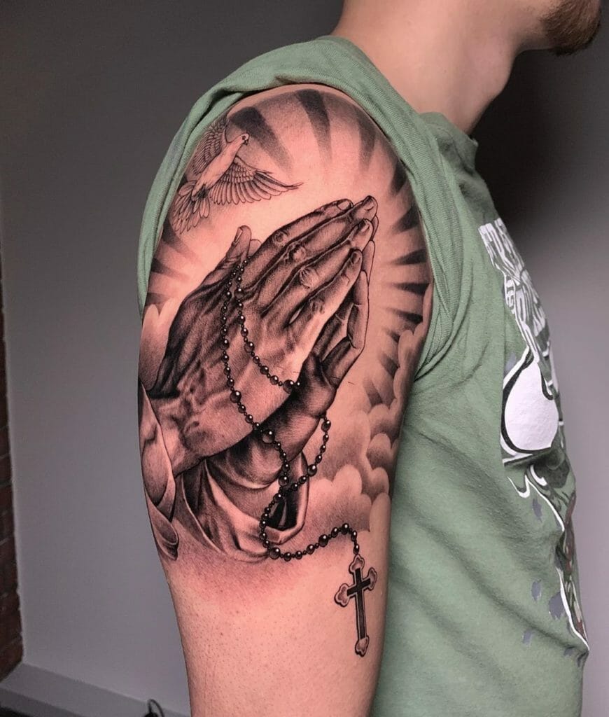 Praying Hands Tattoo Images Designs