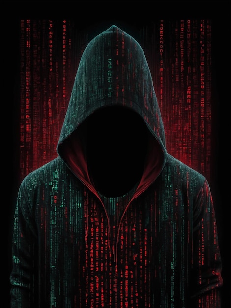 Premium Photo Hacker Silhouette In Hoodie