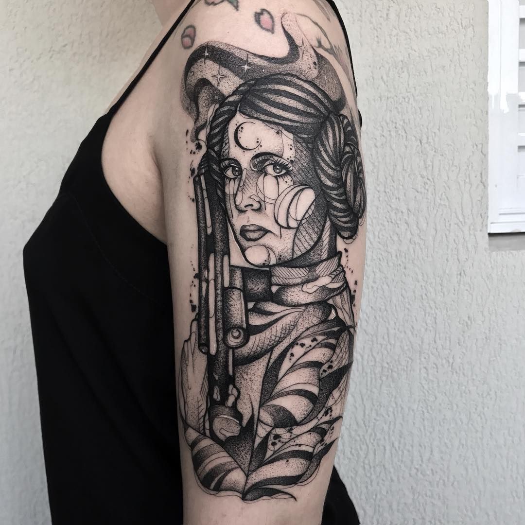 Princess Leia Temporary Tattoo Star Wars Tattoo Leia Organa Tattoo