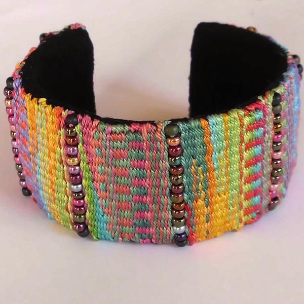 Projects On Craftsy Beaded Tapestry Cuff Bracelet From Sibel62 Bracelet Crafts Fabric