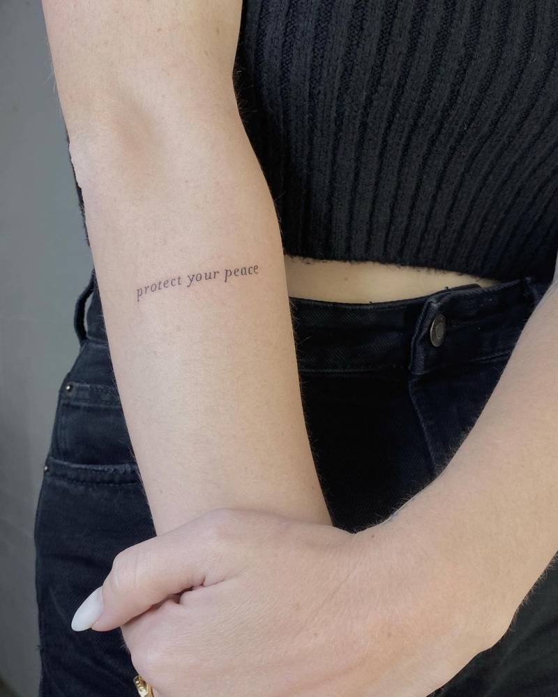 Protect Your Peace: Tattoo Ideas for Inner Calm