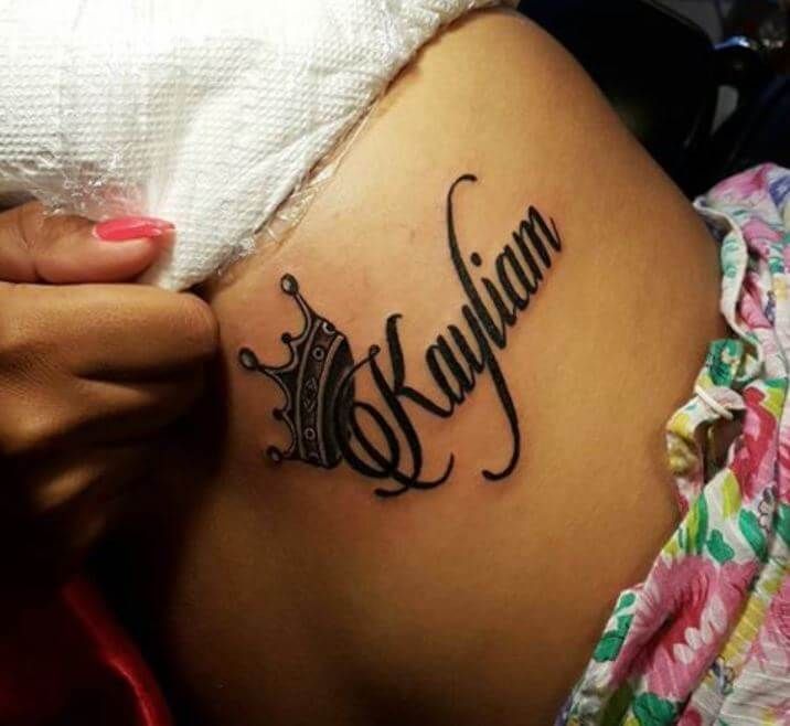 Queen Crown Tattoos With Names