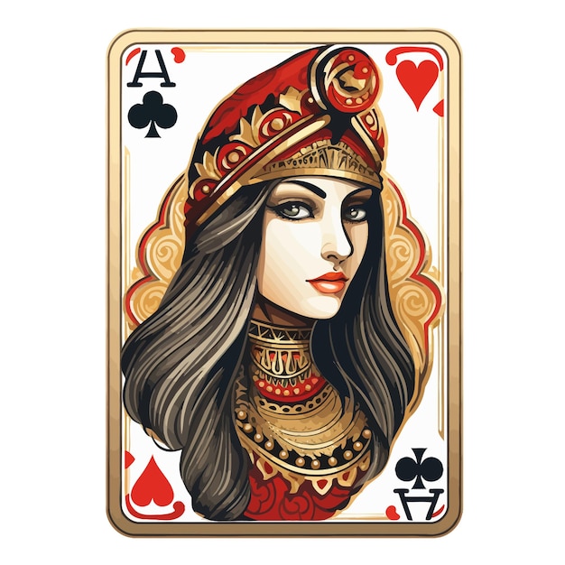 Queen Of Spades Playing Card Stock Vector Illustration Of Blackjack