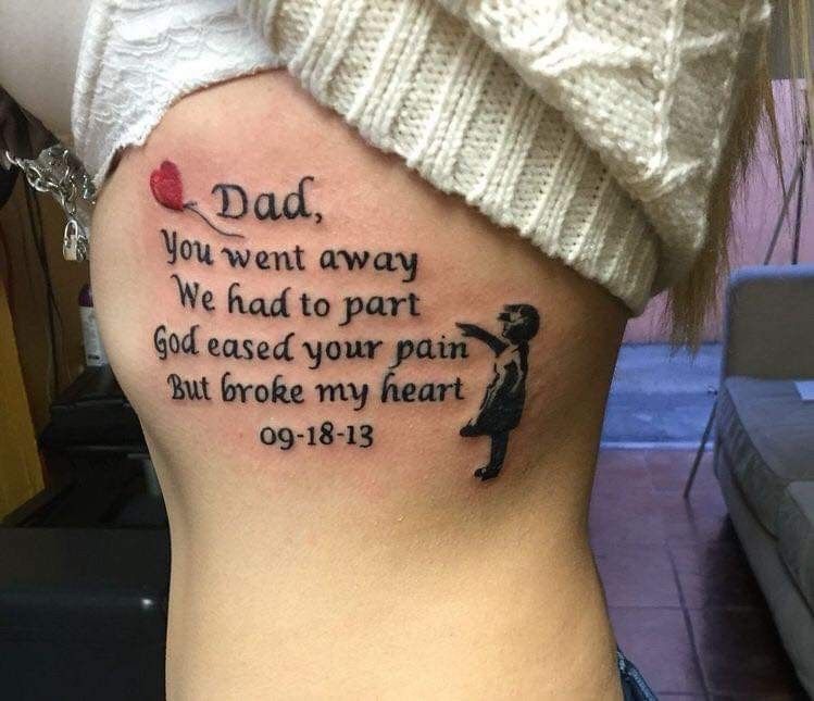 5 Heartfelt R.I.P. Dad Tattoo Ideas for Daughters