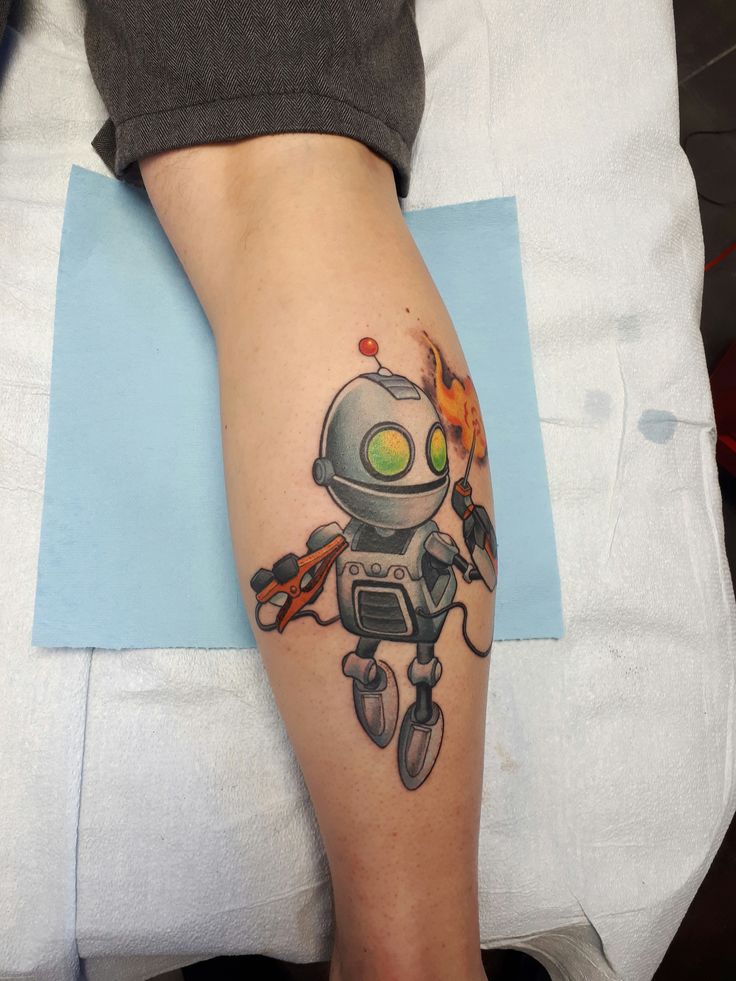 Ratchet And Clank Tattoo I Got Done Today R Ratchetandclank