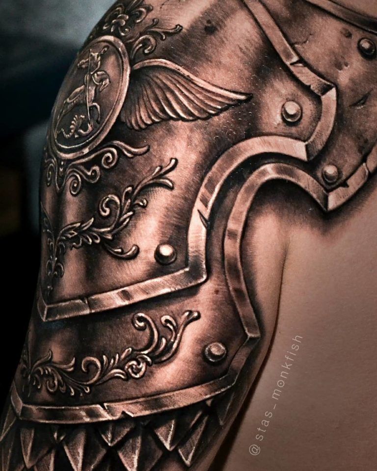 Archangel Armor Tattoo: Realistic Design for Ultimate Ink Inspiration