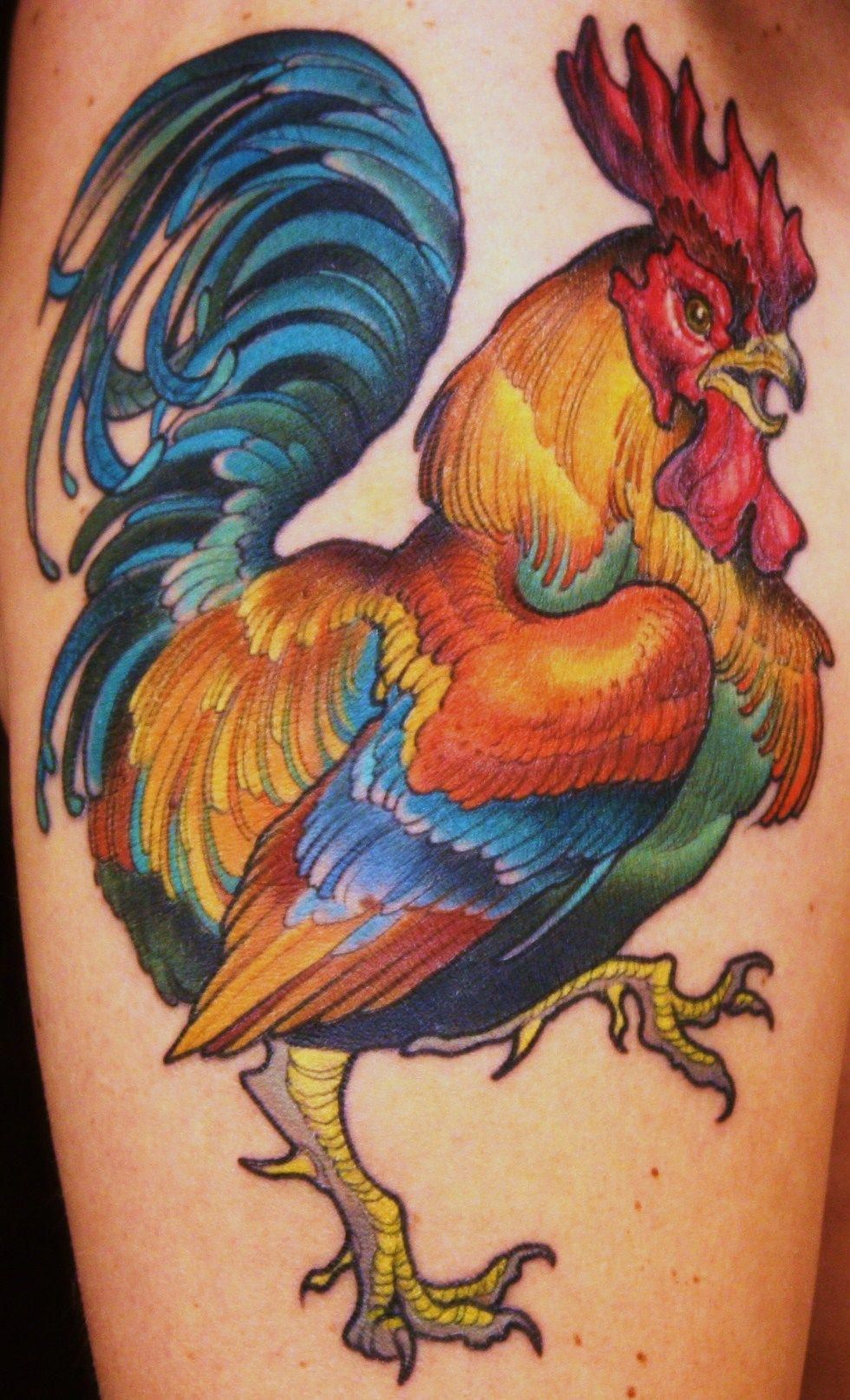 Realistic Pig And Rooster Tattoo For Pinterest Rooster Tattoo Chicken Tattoo Tattoos