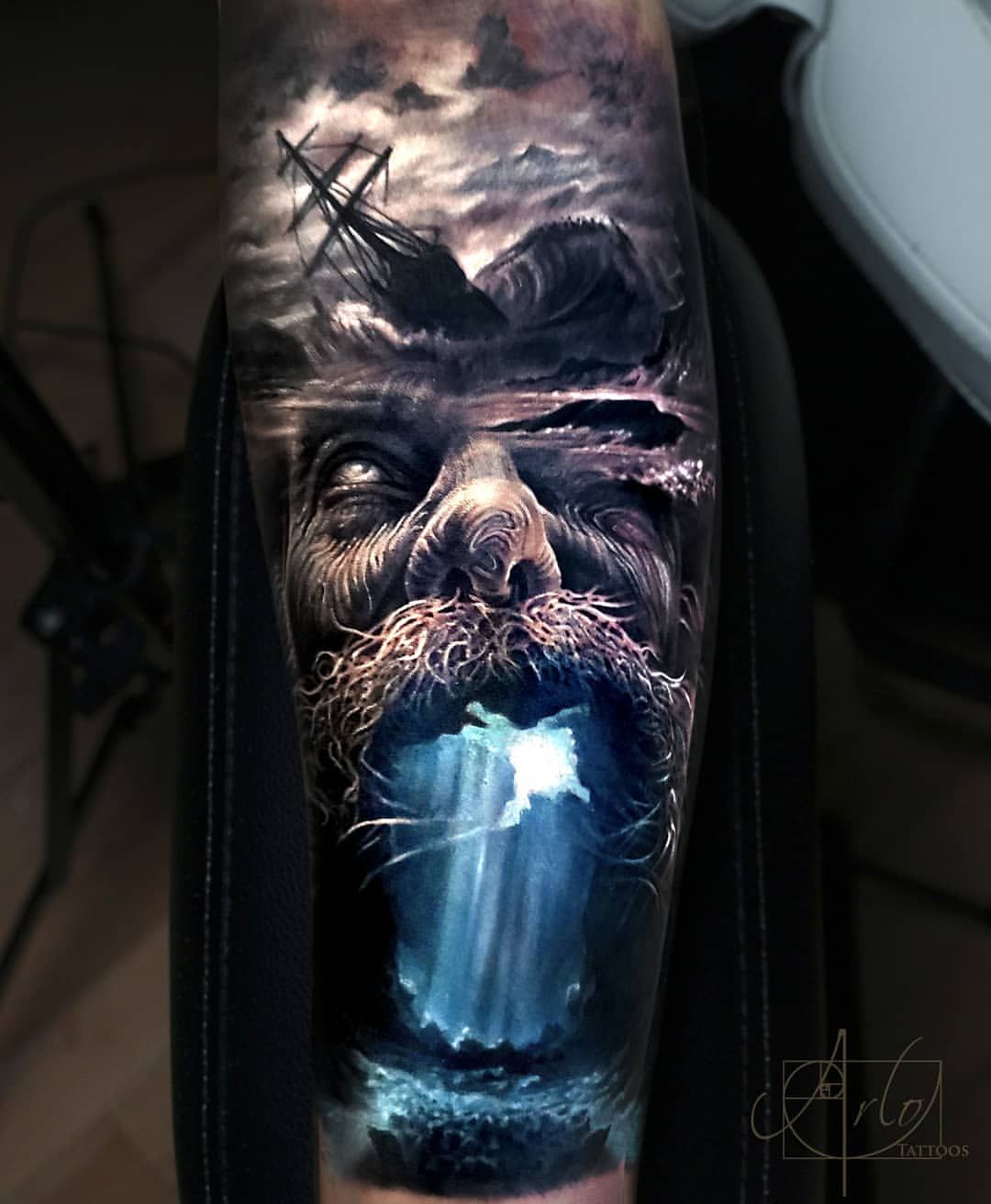 Realistic Water Tattoo