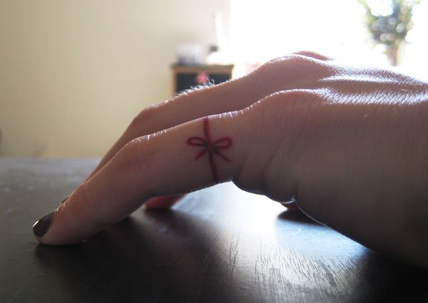 Red Thread Of Fate On My Pinky Done At The Locally Famous In Houston