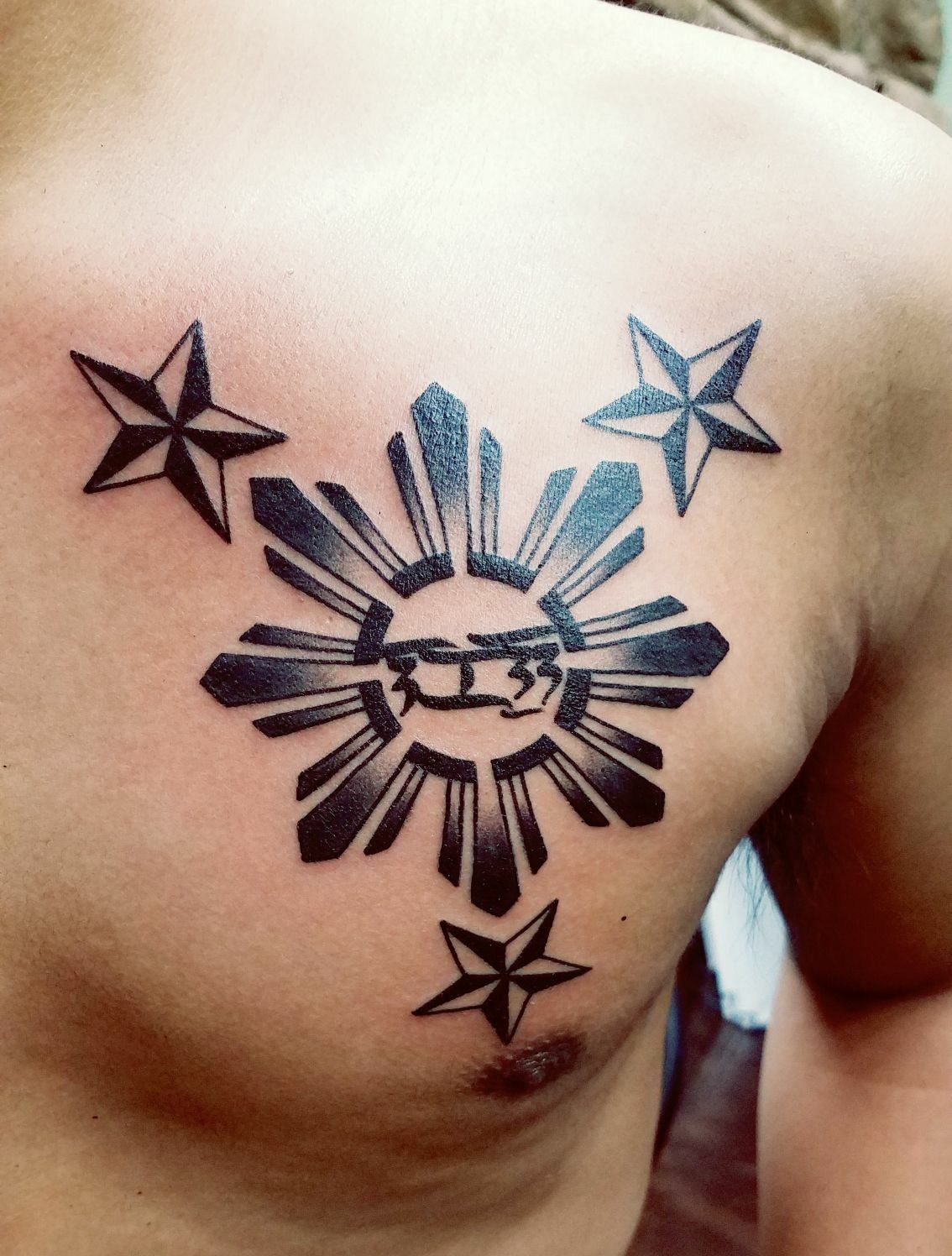 Remarkable Filipino Sun Tattoos For Males Filipino Tattoos Sun Tattoo Designs Tattoo Designs Men