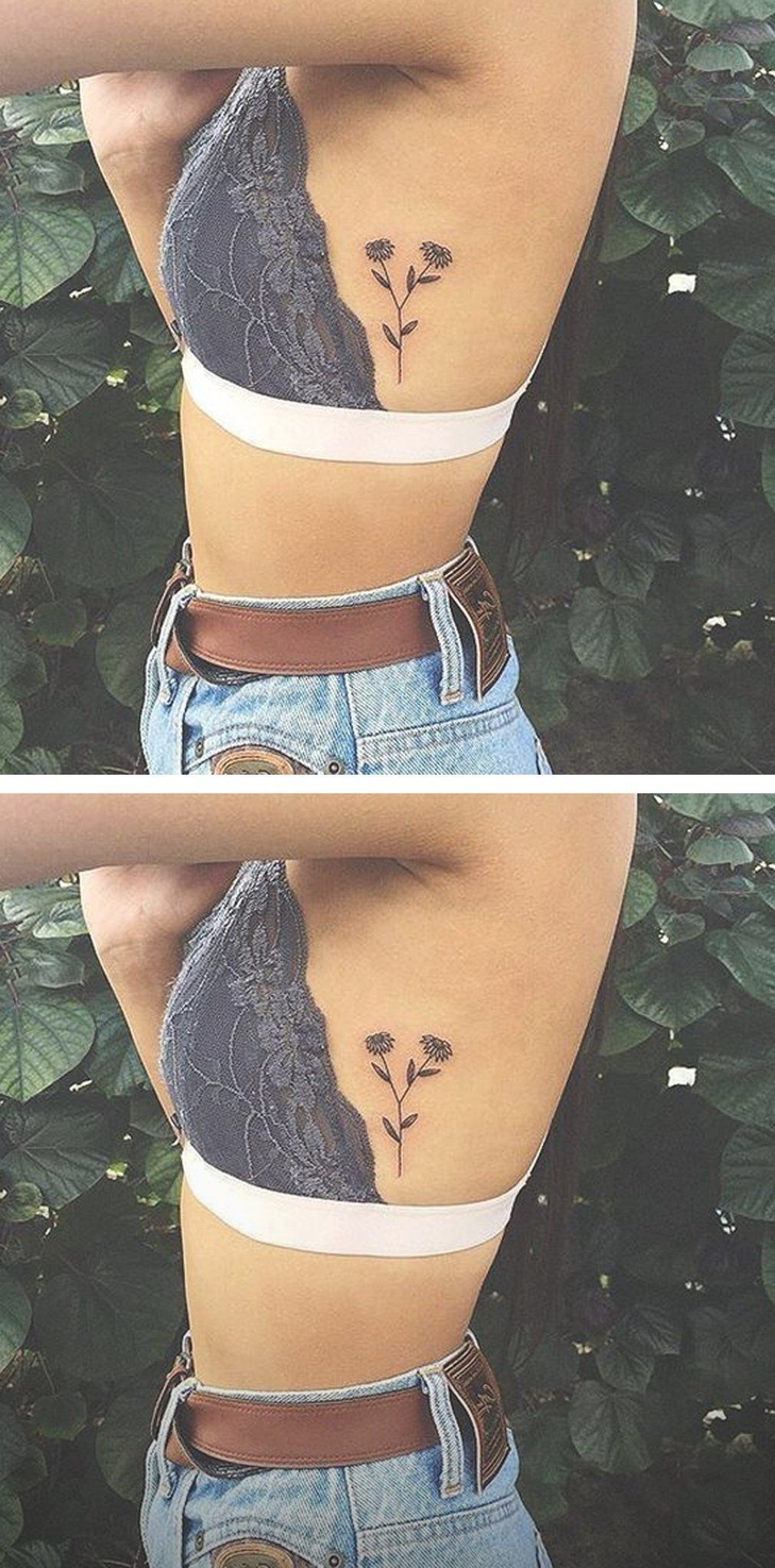 Rib Floral Tattoo Tattoo Designs For Women