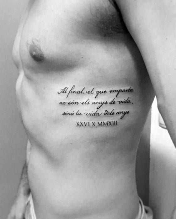 Rib Quote Tattoo Rib Tattoo Quotes Tattoo Quotes Ribs Quotes