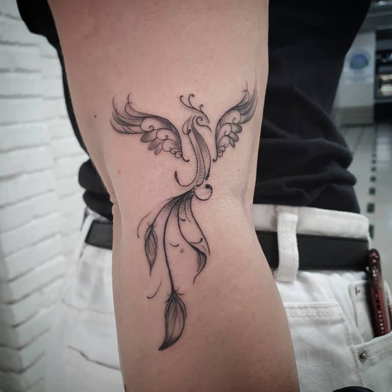 Rising Phoenix Tattoos For Men