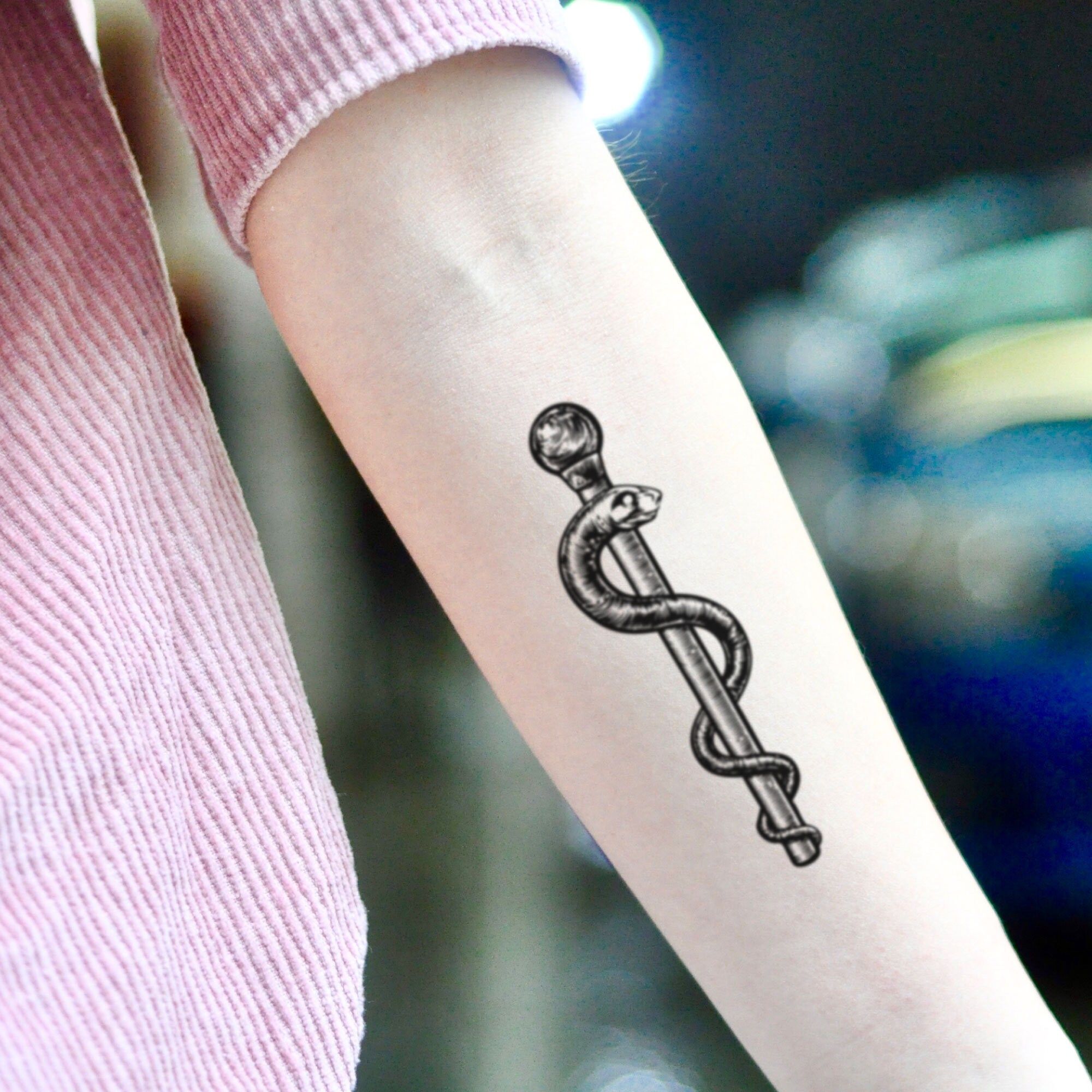 Rod Of Asclepius Tattoo Designs Lordoftheringsfanart