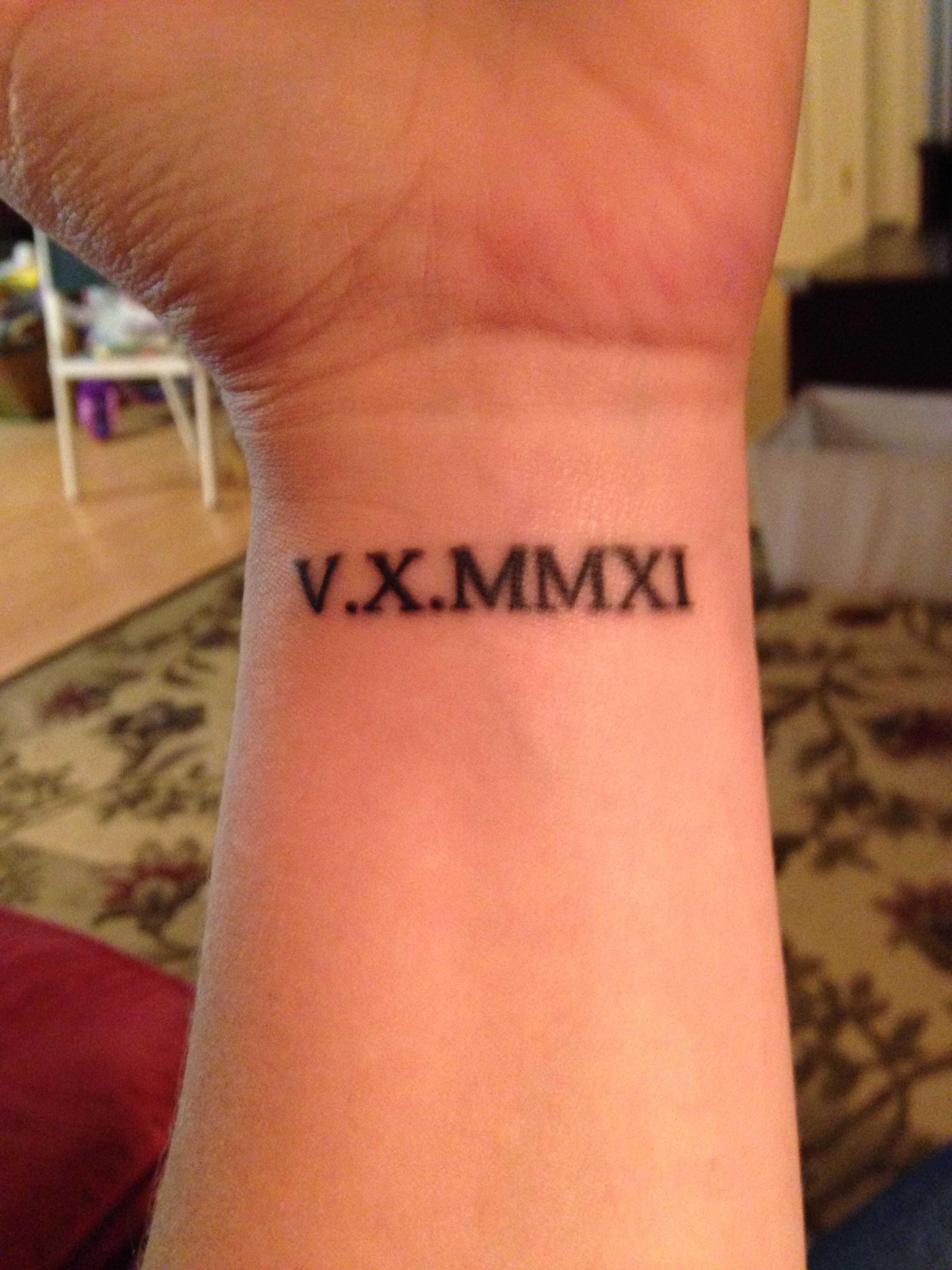 Roman Numeral Date Tattoo Ideas Design Talk