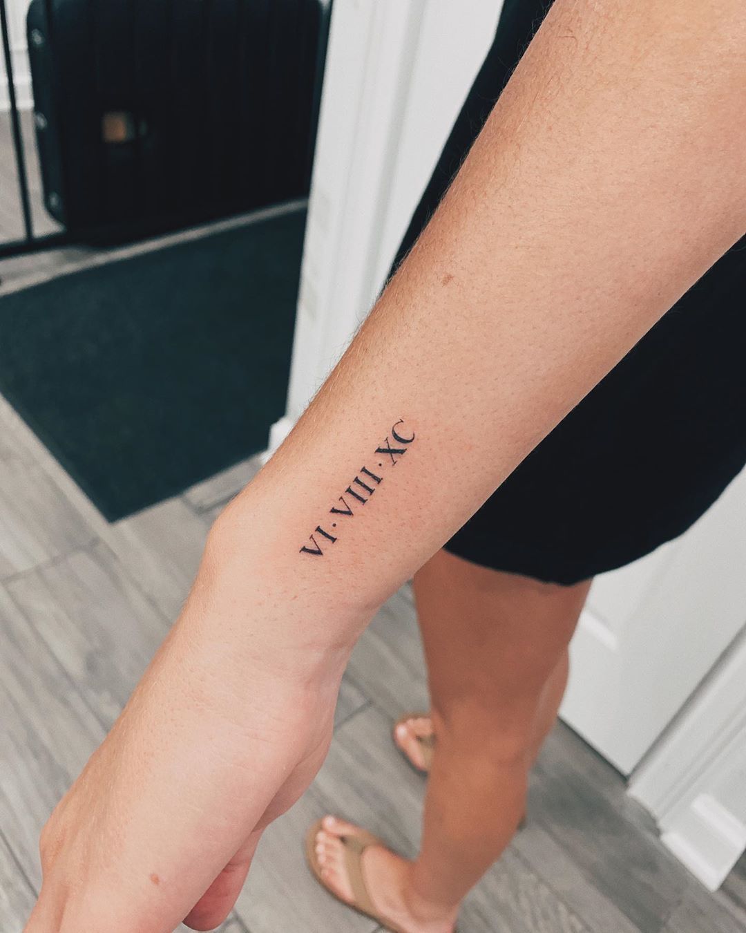 Roman Numeral Tattoo Tattoos Tattoos For Guys Cool Forearm Tattoos