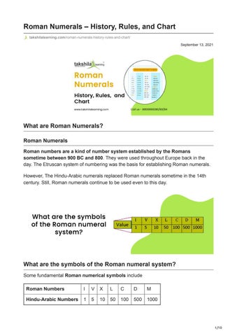 Roman Numerals Chart Years Roman Numerals Chart Years F1b