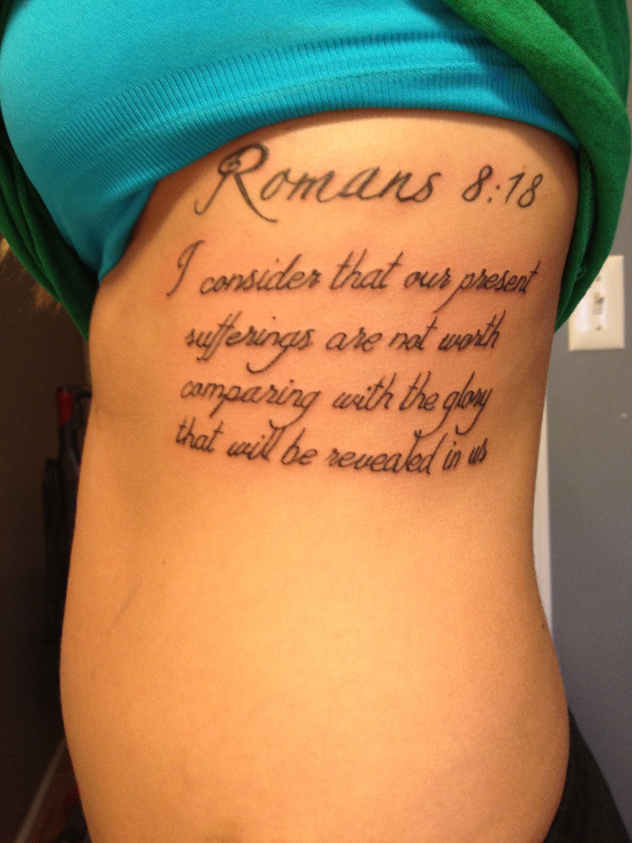 Romans 8:18 Tattoo - Meaning and Inspiration for Life