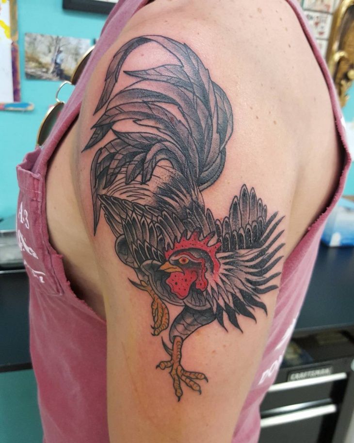 7 Best Rooster Tattoo Designs at Cherry Creek