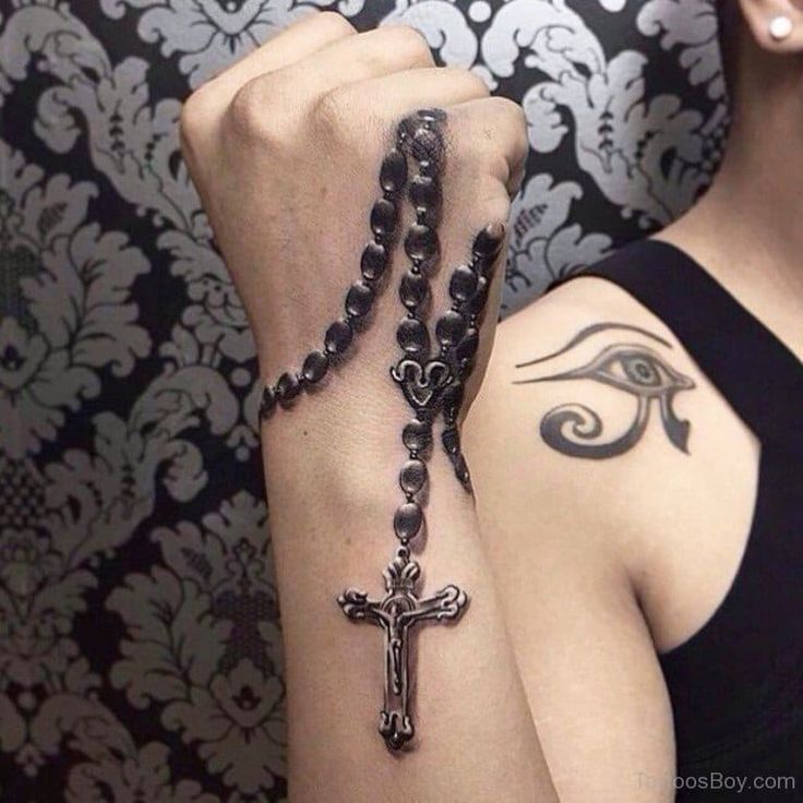 Rosary Bead Tattoo Ideas Designs And Meanings In 2022 Rosary Bead