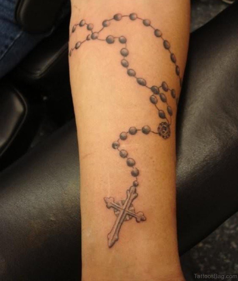 7 Stunning Rosary Tattoo Designs for Your Arm