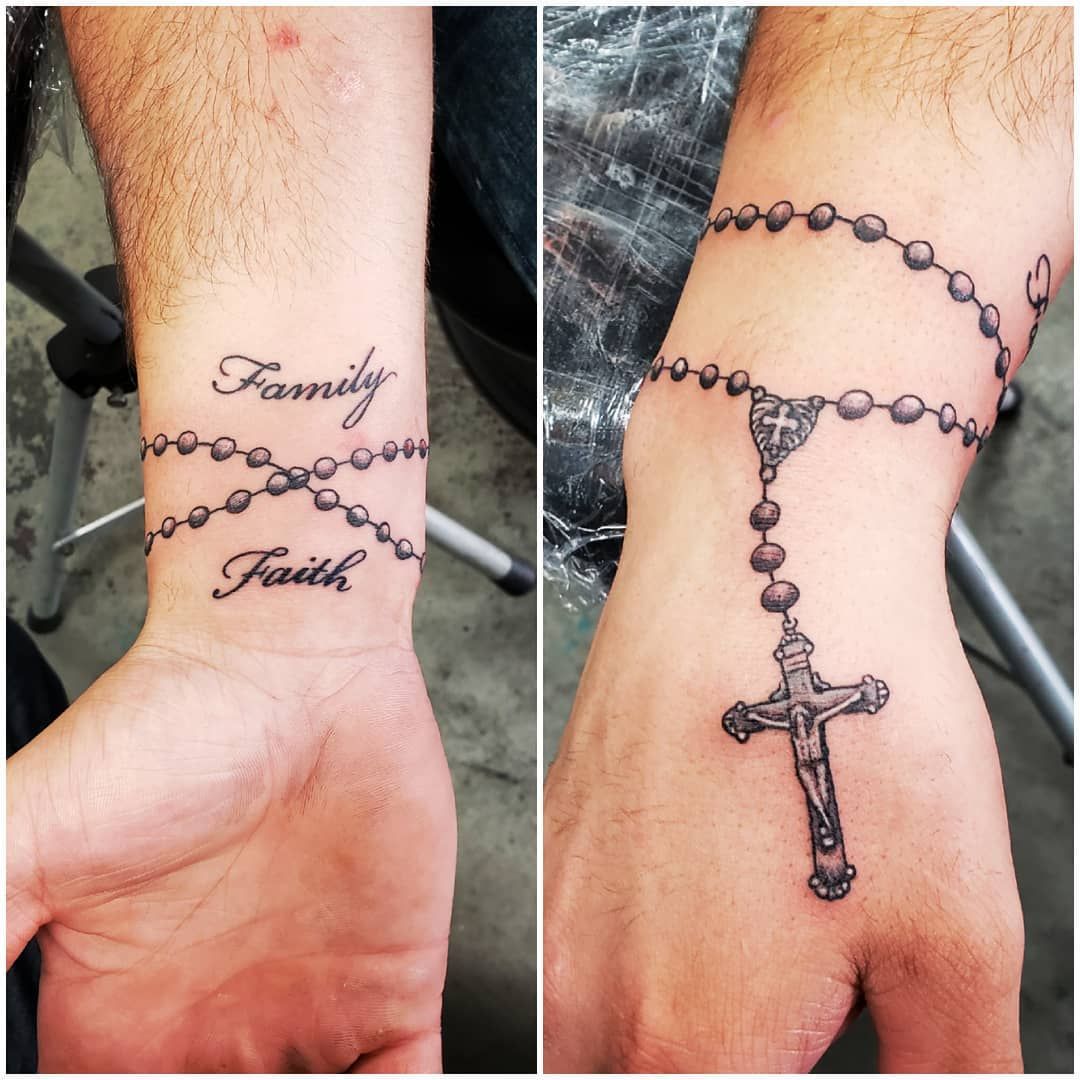 Rosary Tattoo On Wrist Entertainmentmesh