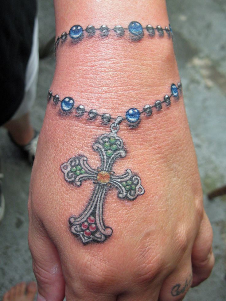 Rosary Tattoos On Wrist