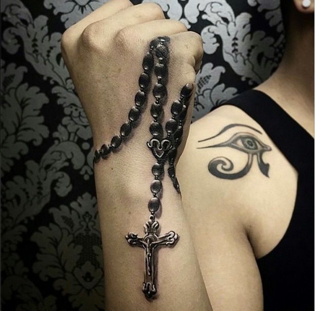 Rose Amp Rosary Tattoo Idea Youtube