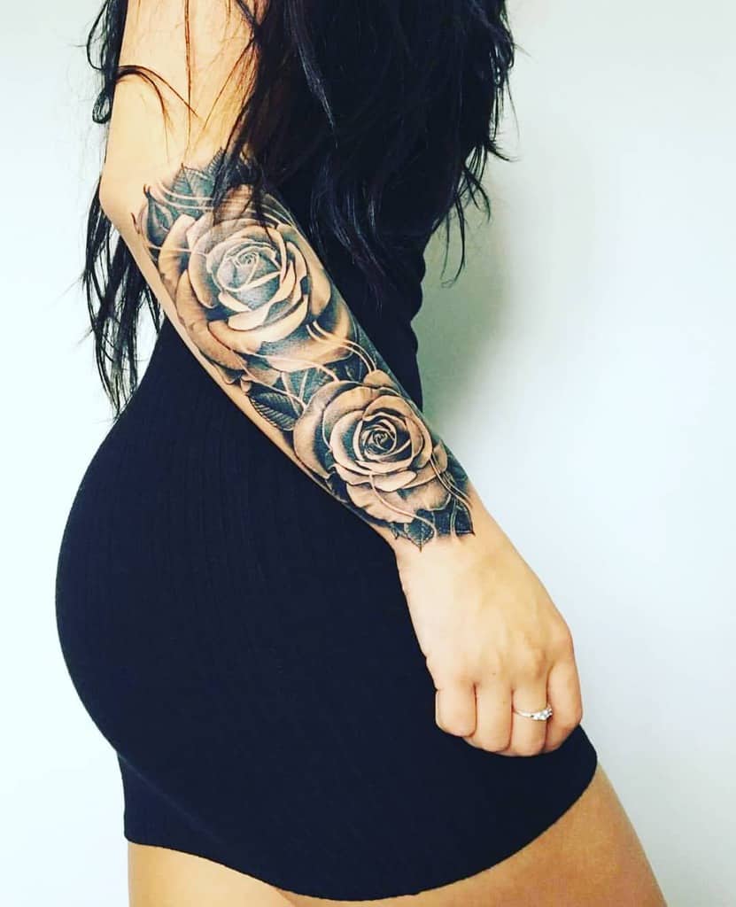 Rose Half Sleeve Tattoo Tattoo Ideas Pinterest