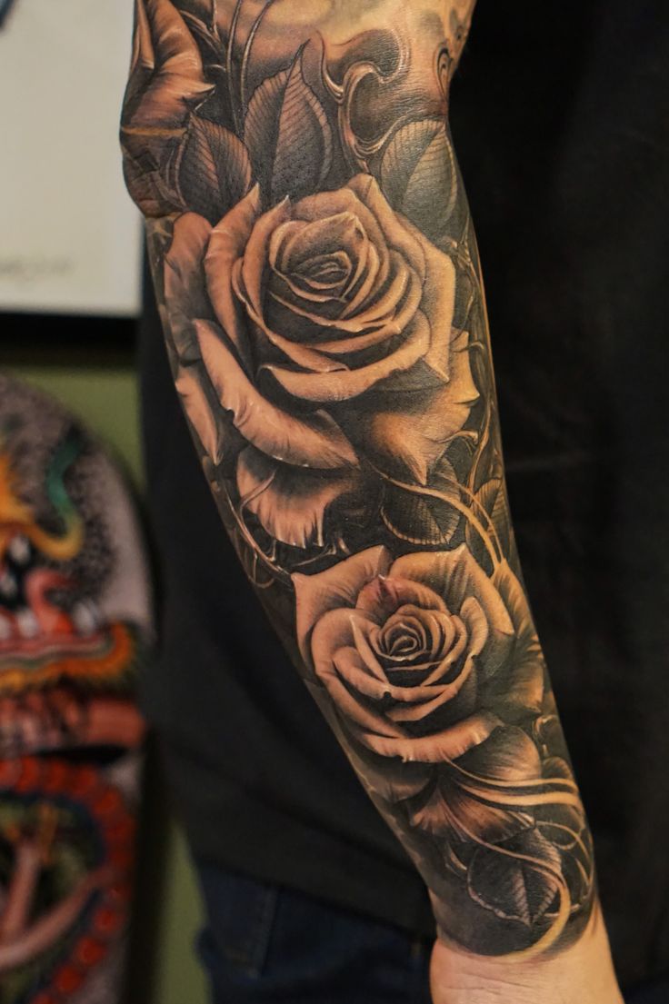 Rose Tattoo Sleeve