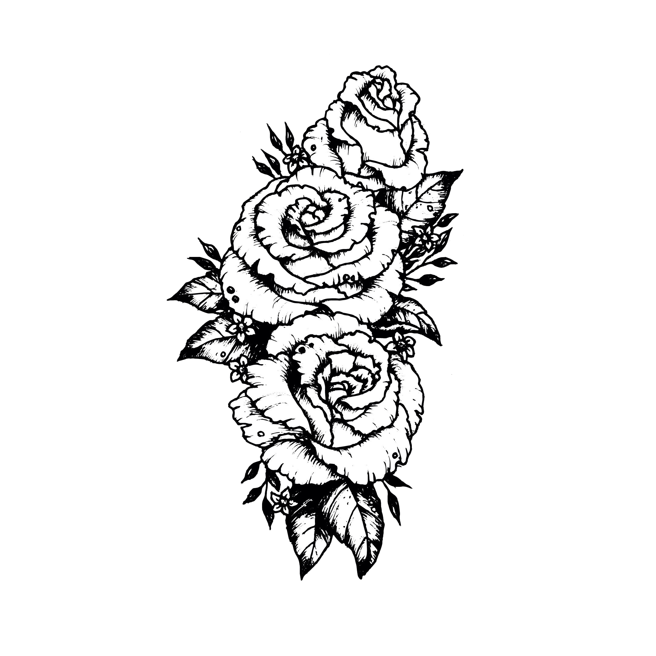 Rose Tattoo Transparent Background Png