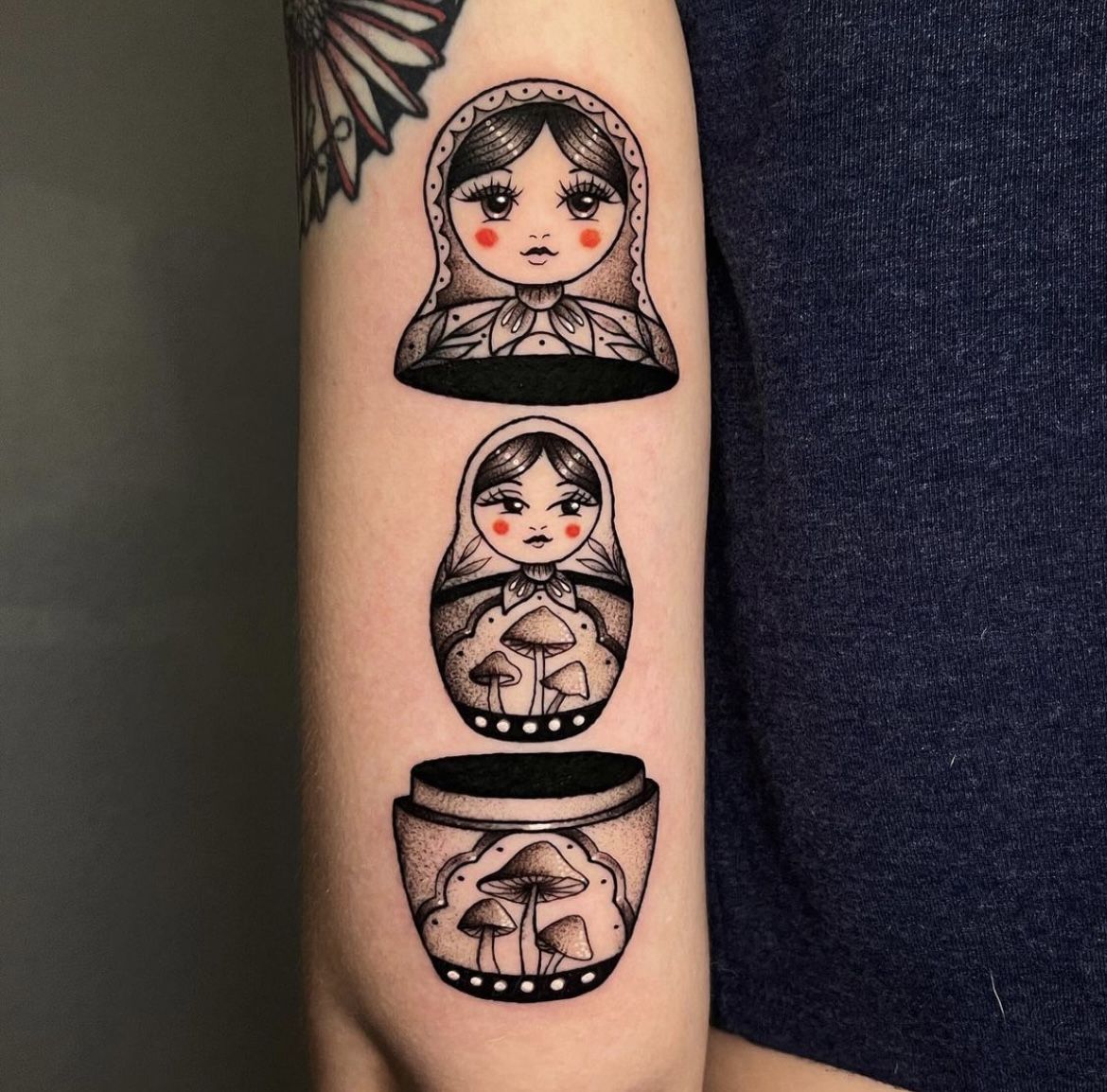 Russian Nesting Doll Tattoo Doll Tattoo Russian Doll Tattoo Nesting