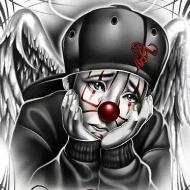 Sad Gangster Clown Drawings