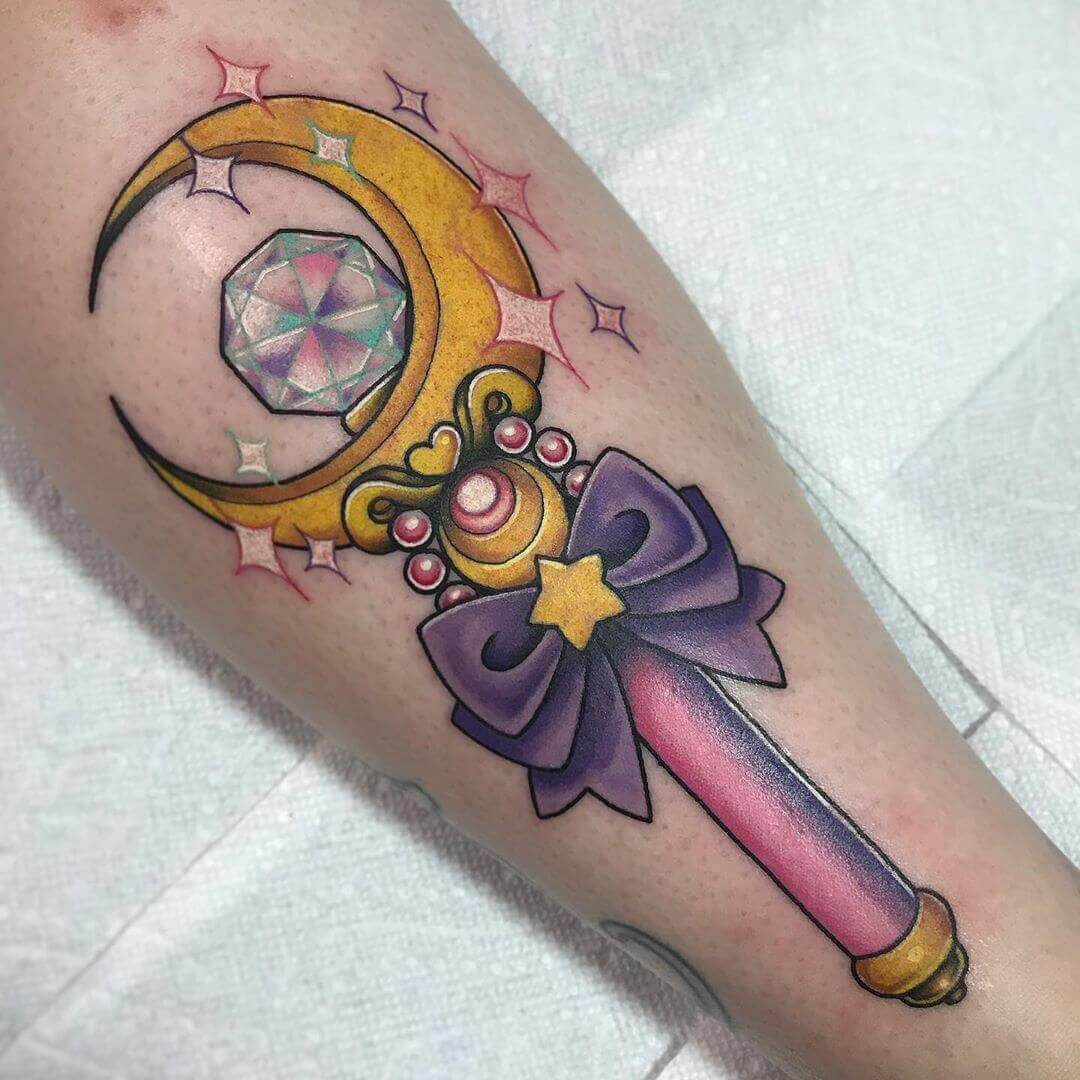 Sailor Moon Wand Tattoo Sailor Moon Tattoo Moon Tattoo Wand Tattoo